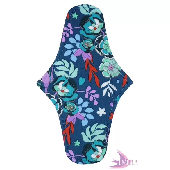Pénelopé medium pad (M) heavy flow - Blue Floral