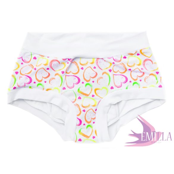 Neon Hearts Period Scrundie L - For heavy flow