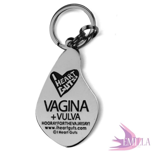 Vagina/Vulva fémkulcstartó - Hooray for the Va-Jay-Jay!