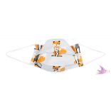 Washable, sterilizable face mask - Fox / cotton
