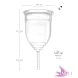 Lalicup XL for extra heavy flow and high cervix - Transparent