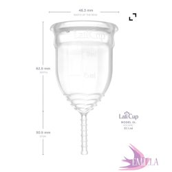   Lalicup XL for extra heavy flow and high cervix - Transparent