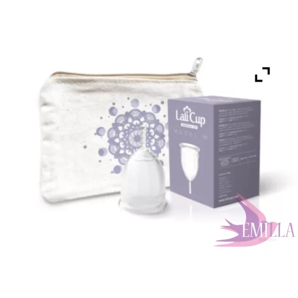 Lalicup XL for extra heavy flow and high cervix - Transparent