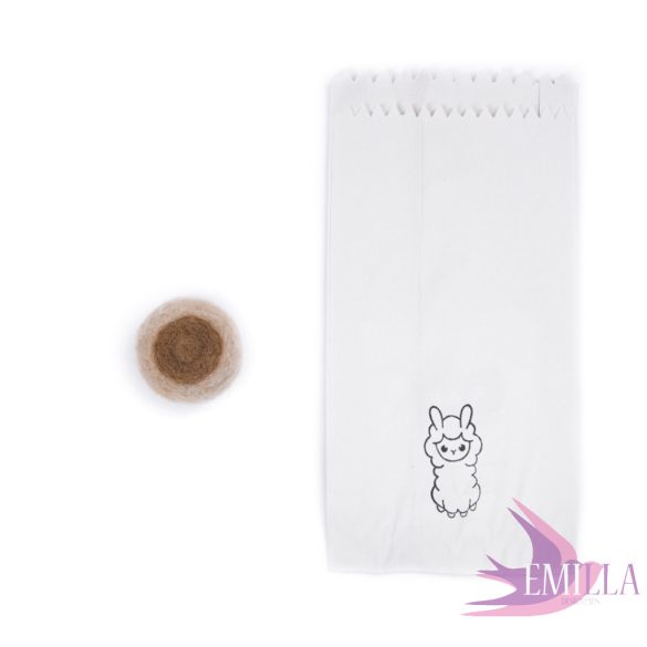 Alpakka szőrből nemezelt cici