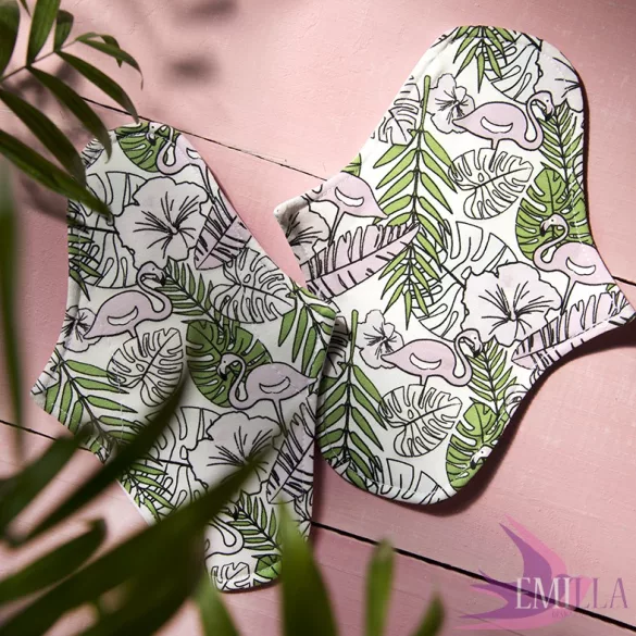 Afrodité Wide small pad (S) for light flow - SunKissed Flamingo