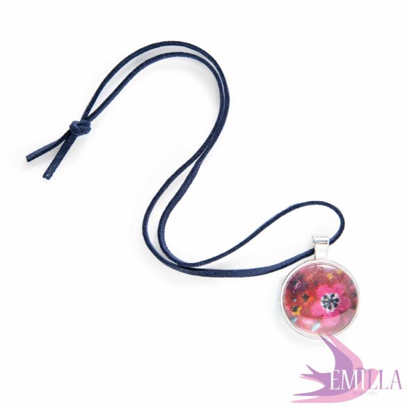 Sötétkék velúr hatású (vegán) szál - 60cm