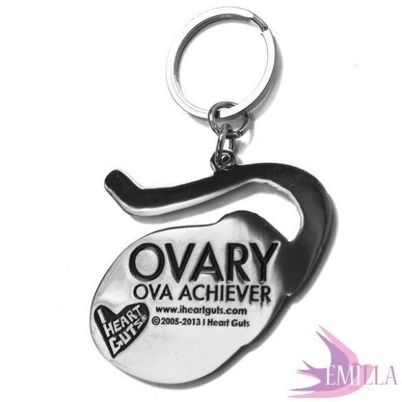 Petefészek fémkulcstartó - Ova Achiever