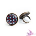 Retro Polka - Bronze ring