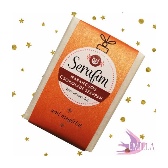 Limitált karácsonyi csokoládés-narancsos - Serafim szappan 100g 