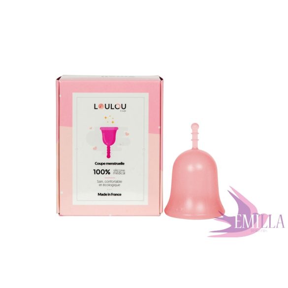 Loulou Cup Pink (Sport) - Large size - with a FREE Emilla liner