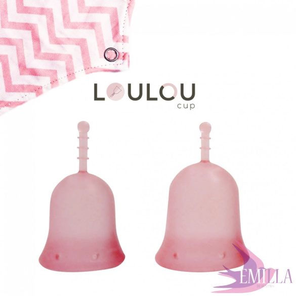 Loulou Cup Pink (Sport) - Large size - with a FREE Emilla liner