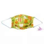Washable, sterilizable face mask - Green Apple / cotton
