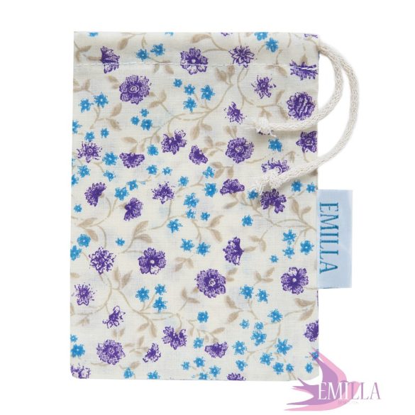 Purple Meadow menstrual cup bag