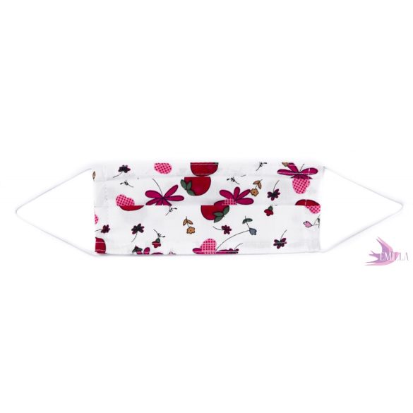 Kids face mask - Strawberry / cotton