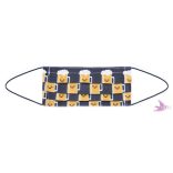 Gumis mosható, sterilizálható arcmaszk - Beer / biopamut géz