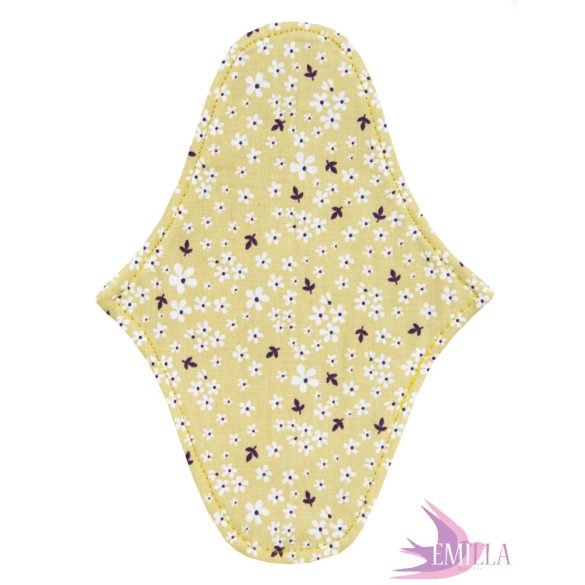 Afrodité small pad (S) for light flow - Yellow Organic Meadow