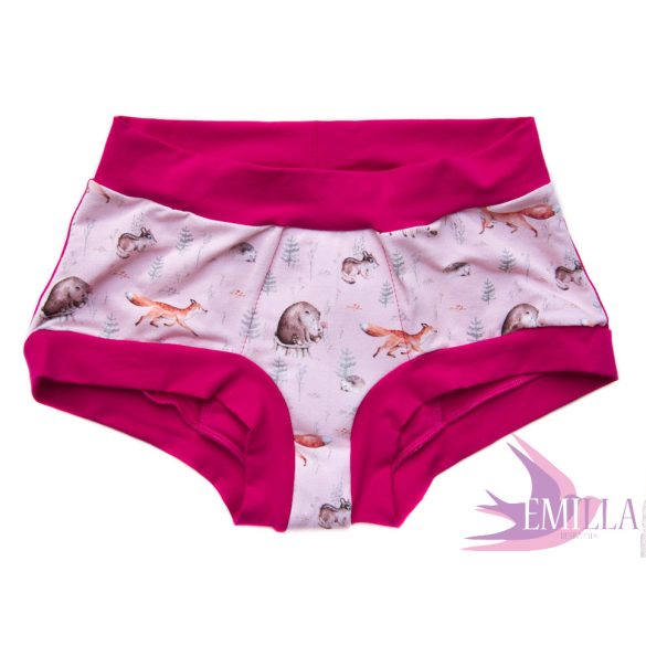 Pink Forest Period Scrundie XXL - For heavy flow - Organic cotton