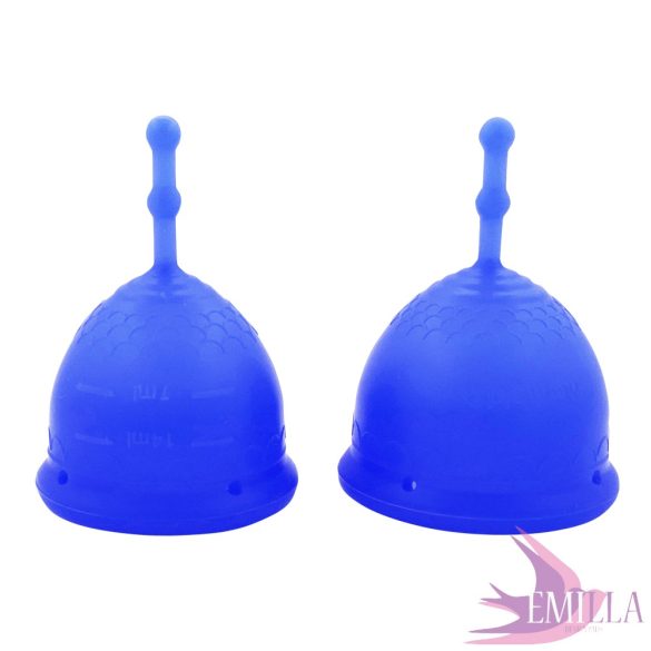 Mermaid Guppi Cup L Sapphire Blue Frosted, soft