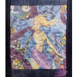 XL Patchwork Zero Waste Mermaid Dream - Cotton tote bag 