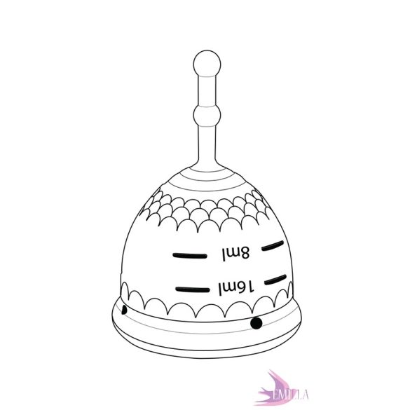 Mermaid Guppi Cup L True Black, sima középkemény