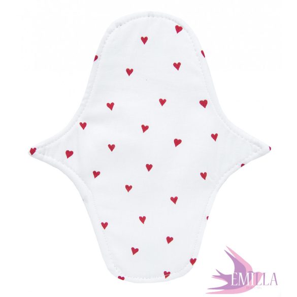 Afrodité Wide small pad (S) for light flow - White Love