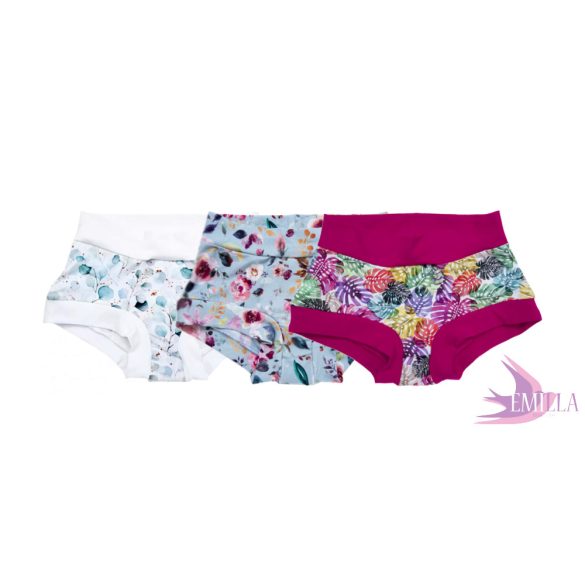 Floral Period Panty set of 3pcs - XL