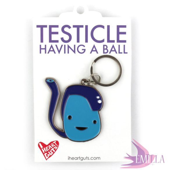 Here fémkulcstartó - Having a Ball