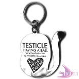 Here fémkulcstartó - Having a Ball