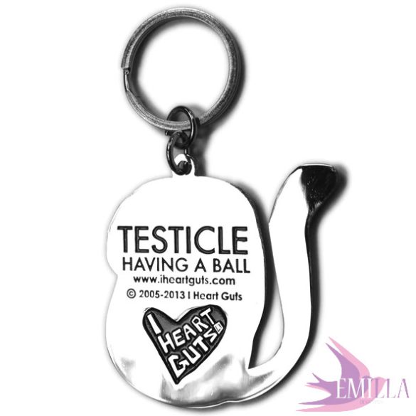 Here fémkulcstartó - Having a Ball