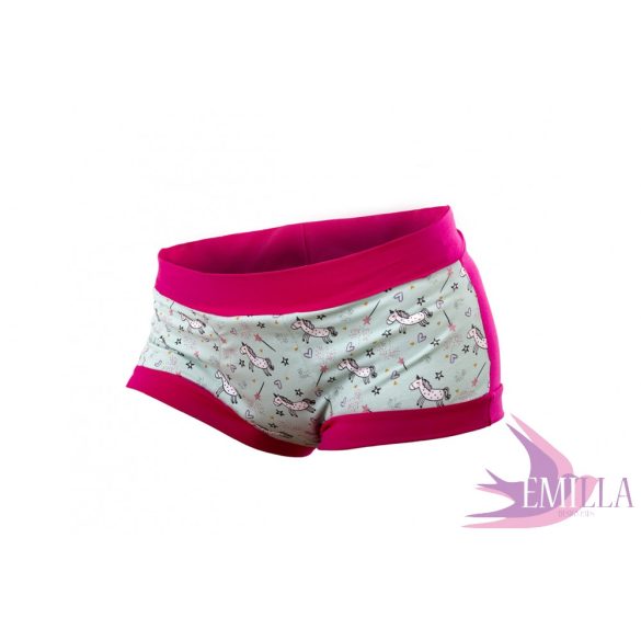 Csillámos Unikornis menstruációs bugyi XL