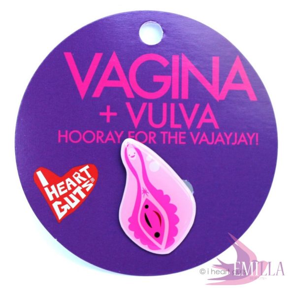 Vagina/Vulva kitűző - Hooray for the Vajayjay!