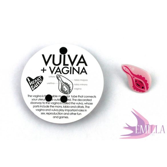Vagina/Vulva kitűző - Hooray for the Vajayjay!