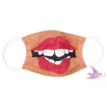 Washable, sterilizable face mask - The Kiss / organic cotton guaze
