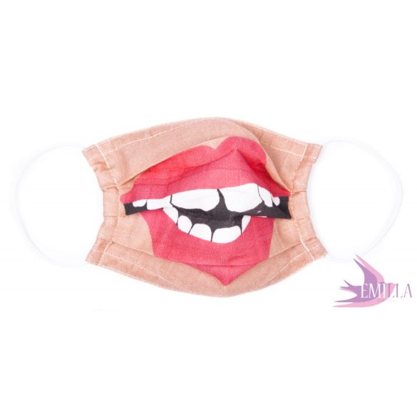 Washable, sterilizable face mask - The Kiss / organic cotton guaze