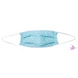 Kids face mask - Blue Dotty / cotton