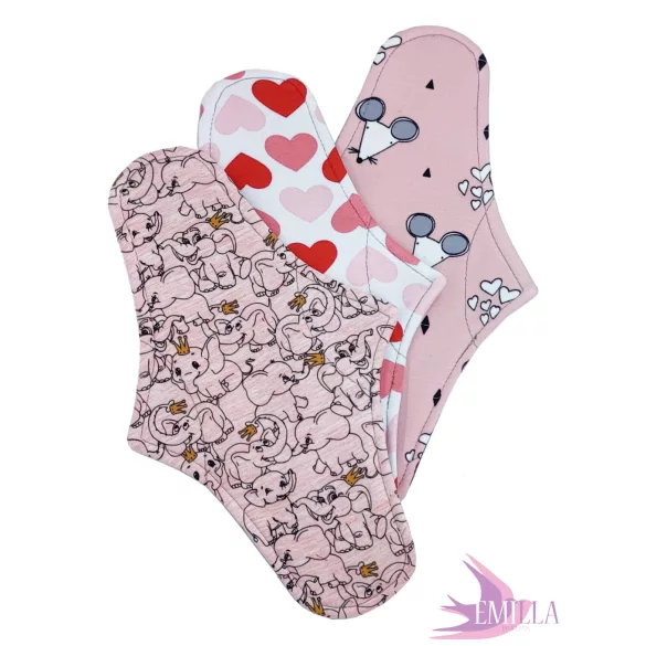 Peach Llama pad set - 5pcs Pénelopé liner