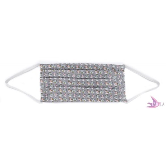 Kids face mask - Grey Dotty / Double gauze
