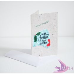 Dear Santa postcard with envelope