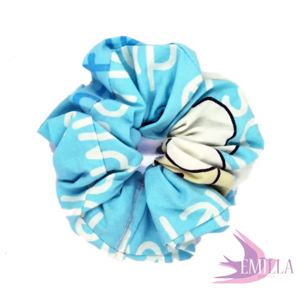 Blue and Soft scrunchie