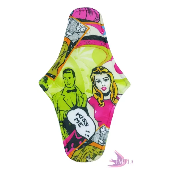 Pénelopé medium pad (M) heavy flow - Neon Love