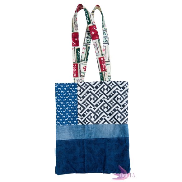 XL Patchwork Zero Waste - Cotton tote bag 