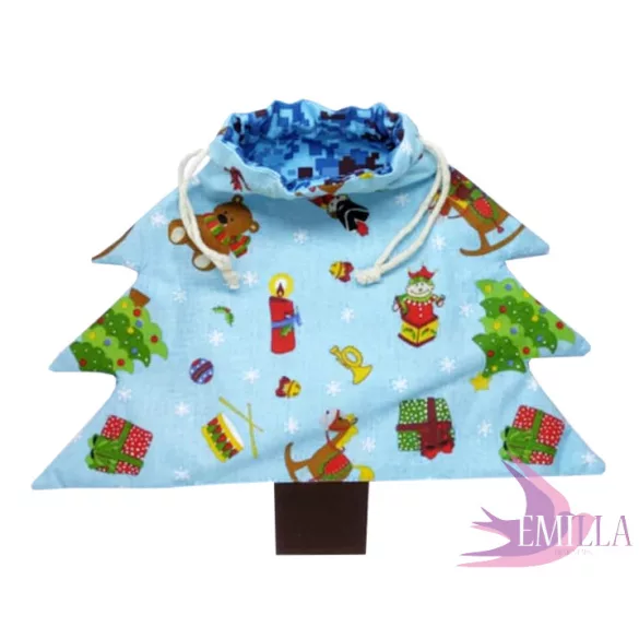 Ho-Ho-Ho! Christmas tree bag - 100% cotton