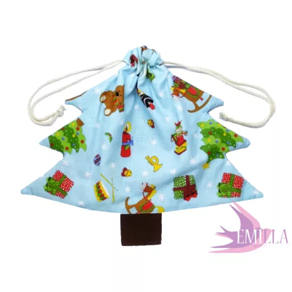 Ho-Ho-Ho! Christmas tree bag - 100% cotton