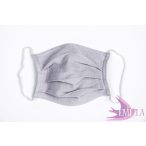Washable, sterilizable face mask - Grey / cotton gauze