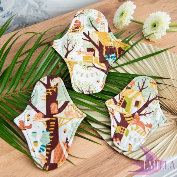 Afrodité small pad (S) for light flow - Deep Forest