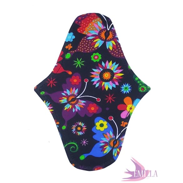 Afrodité (S) kisméretű intimbetét, vékony - Dark Rainbow Butterfly