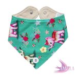 Cotton bib - Green Elephant / Size S