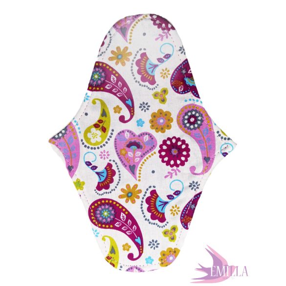 Afrodité small pad (S) for light flow - White Paisley