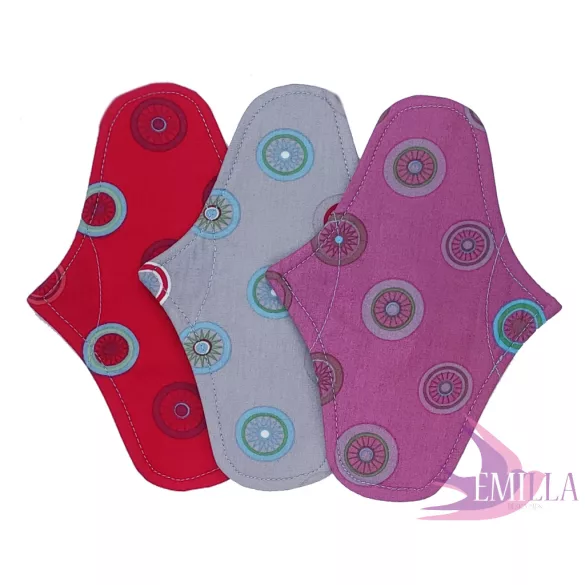 Afrodité moderate flow Retro Circles set - 3 pads