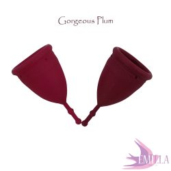 Mermaid Cup L Gorgeous Plum Solid, firm